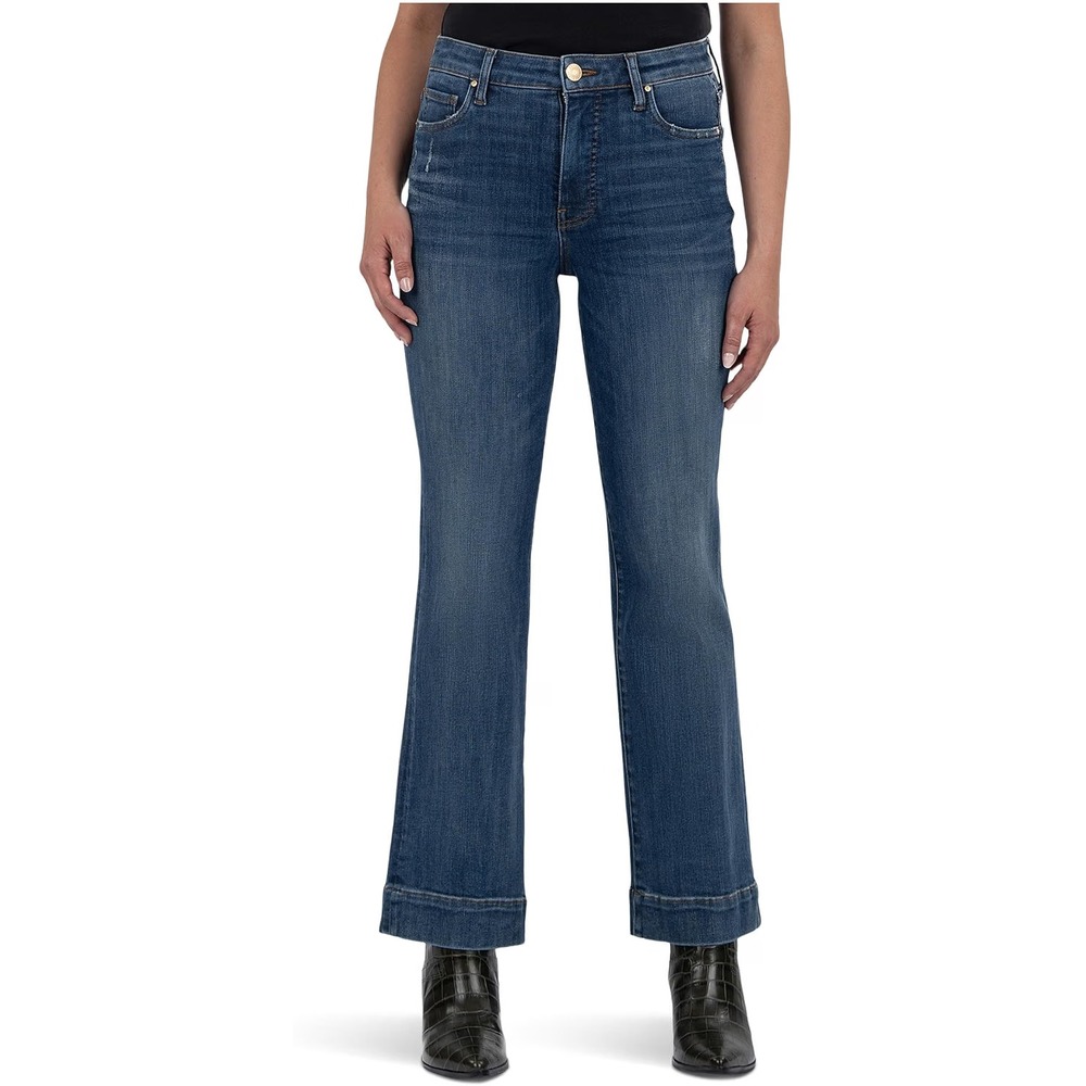 KUT From The Kloth Kelsey Jeans Womens 16 High Rise Fab Ab Ankle Flare NWT
